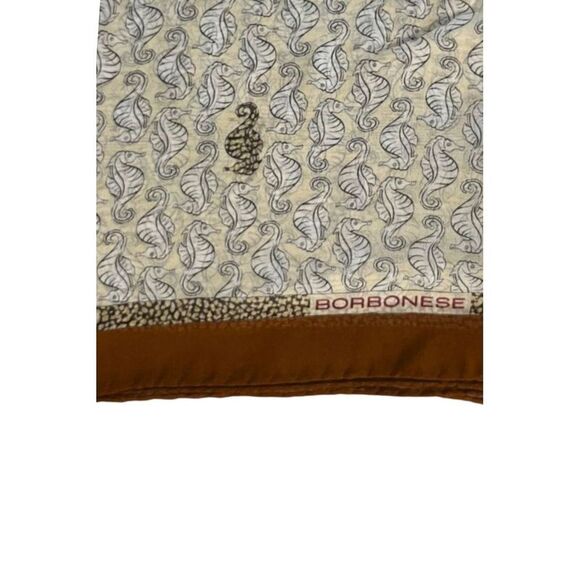 Borbonese Brown Silk Women Women\'s Scarf